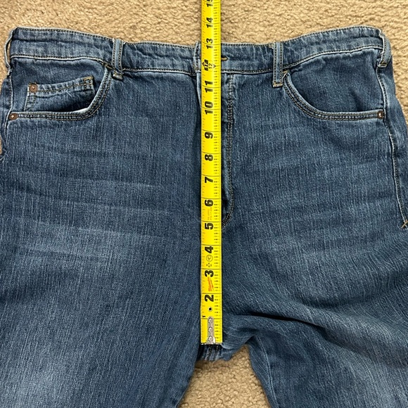 Pilcro Women’s Size 32 Cropped Relaxed Wide Leg Baggy Denim Jeans - Picture 9 of 11